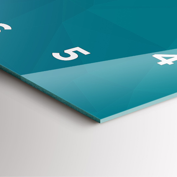 Reloj de pared cuadrado Abstracción marina