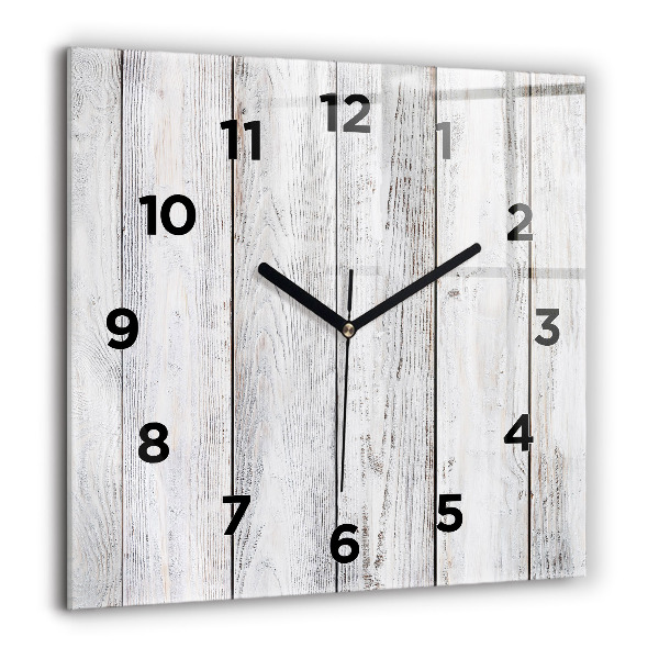 Reloj de pared cuadrado Tablas pintadas