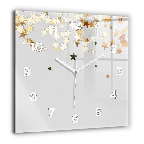 Reloj de pared cuadrado Estrellas