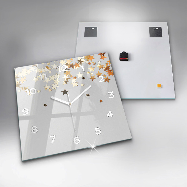Reloj de pared cuadrado Estrellas
