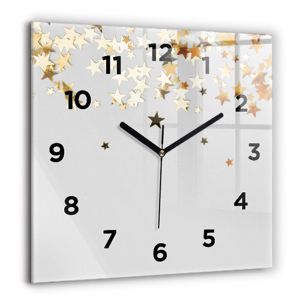 Reloj de pared cuadrado Estrellas