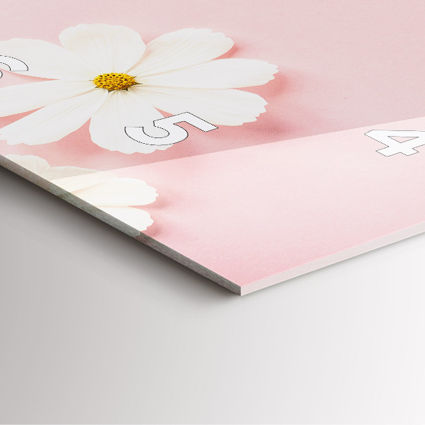 Reloj cuadrado Flores de margarita