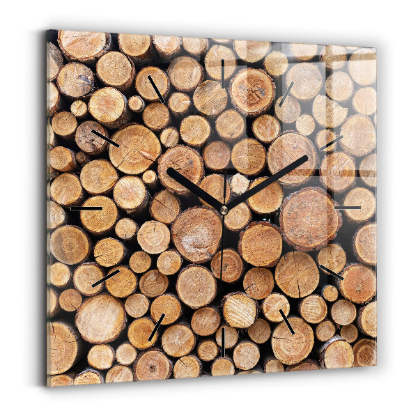 Reloj cuadrado Anillos de árboles