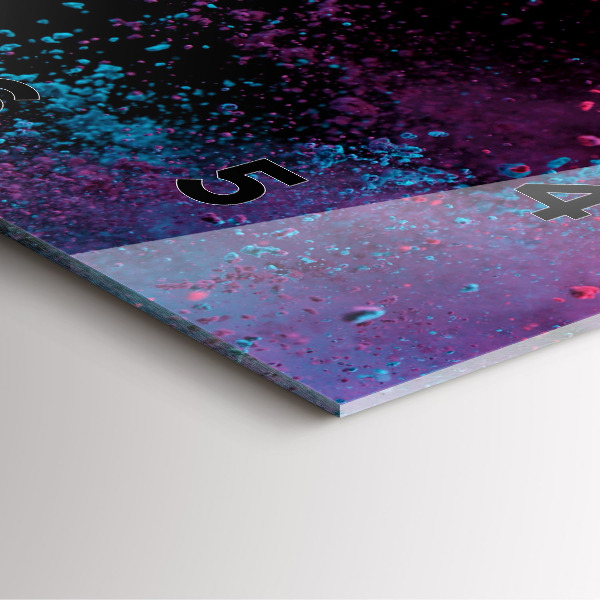 Reloj de pared cuadrado Explosión de colores