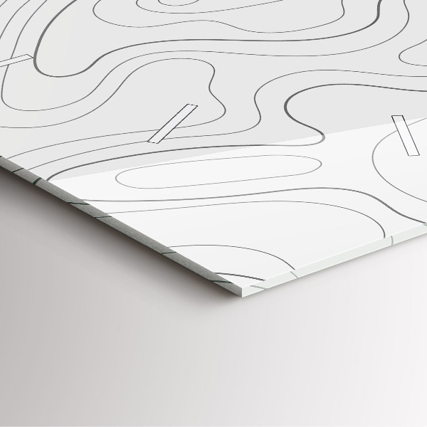 Reloj cuadrado Manchas abstractas