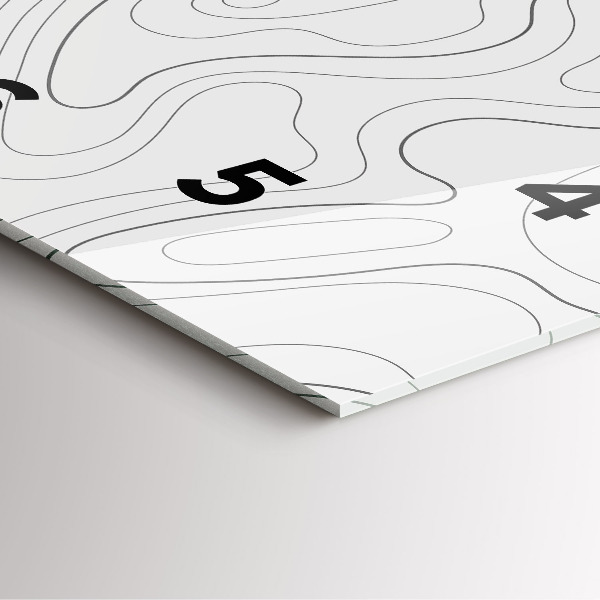 Reloj cuadrado Manchas abstractas