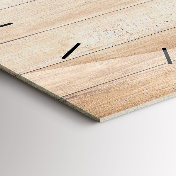 Reloj cuadrado Textura de madera