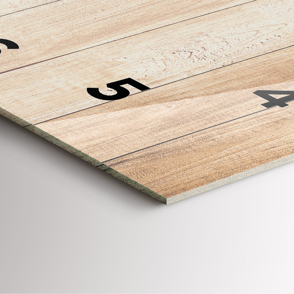 Reloj cuadrado Textura de madera