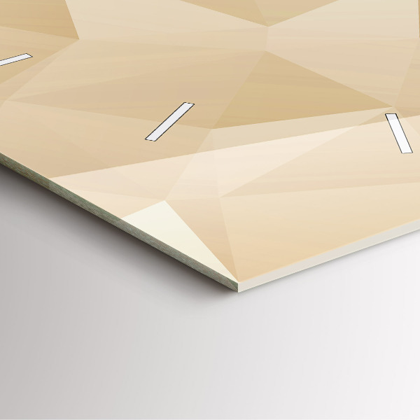 Reloj de pared cuadrado Triángulos abstractos