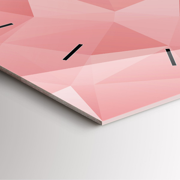 Reloj de pared cuadrado Triángulos abstracto