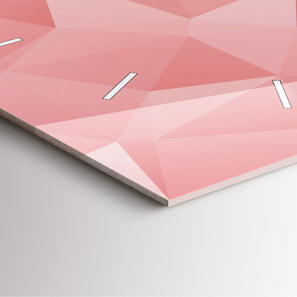 Reloj de pared cuadrado Triángulos abstracto