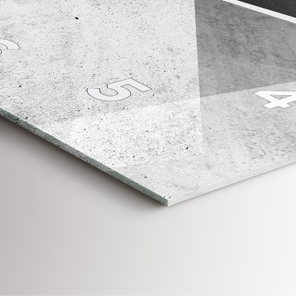 Reloj de pared cuadrado Triángulos abstractos