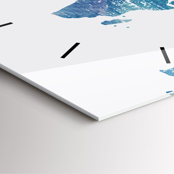 Reloj de pared cuadrado Mapamundi