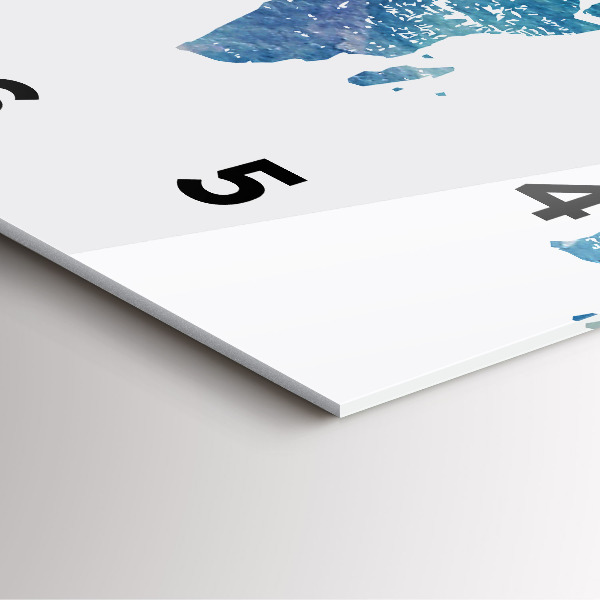 Reloj de pared cuadrado Mapamundi