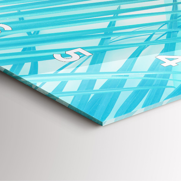 Reloj cuadrado Palmera tropical