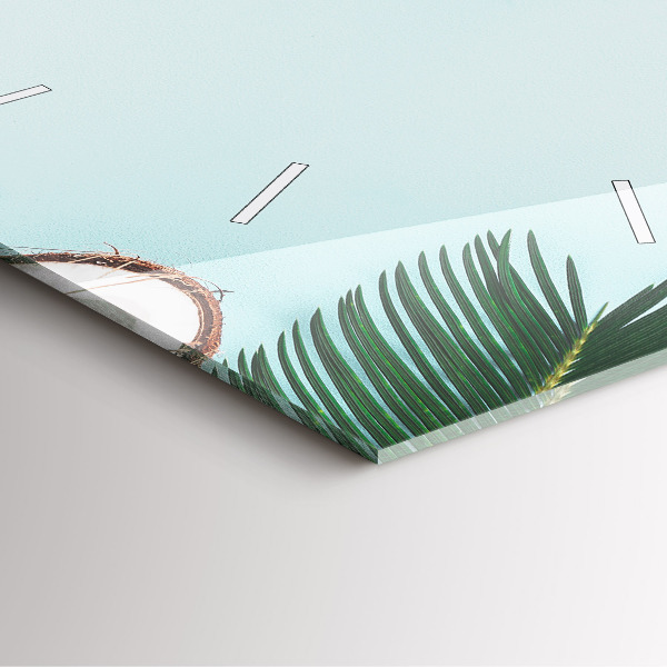 Reloj de pared cuadrado Composición de verano