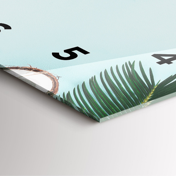 Reloj de pared cuadrado Composición de verano