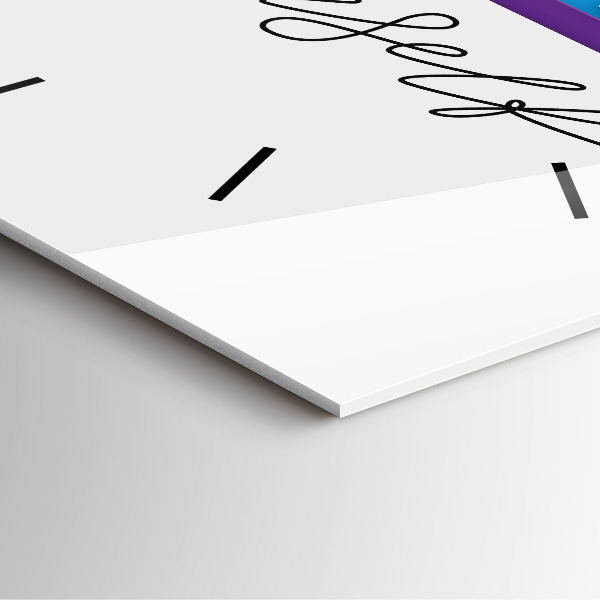 Reloj cuadrado Inscripción sé tú mismo