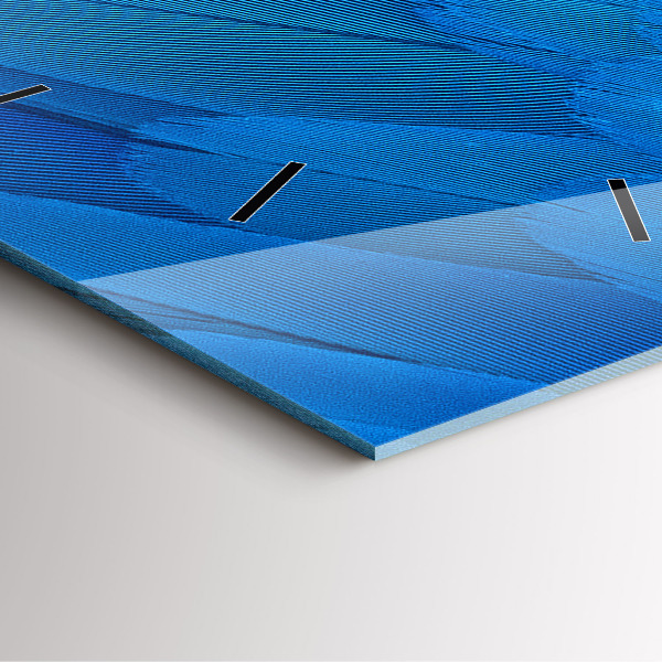 Reloj de pared cuadrado Pluma de ave