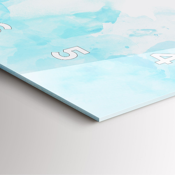 Reloj cuadrado Manchas pintadas