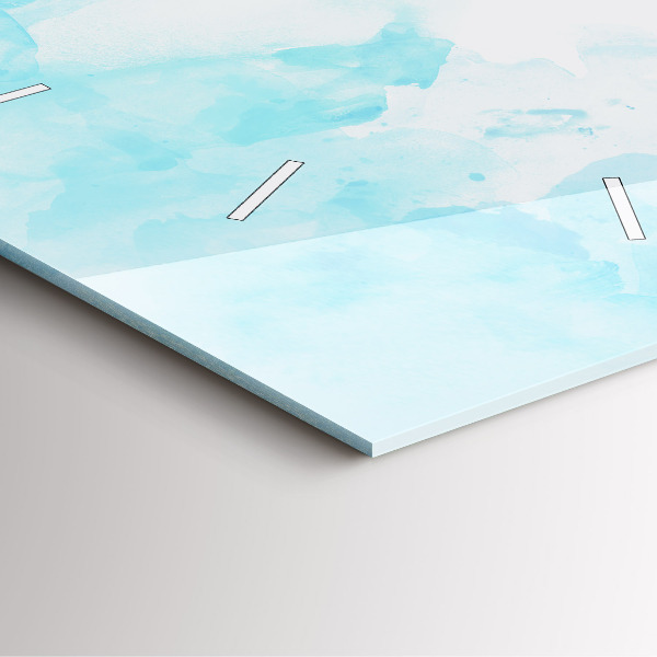 Reloj cuadrado Manchas pintadas