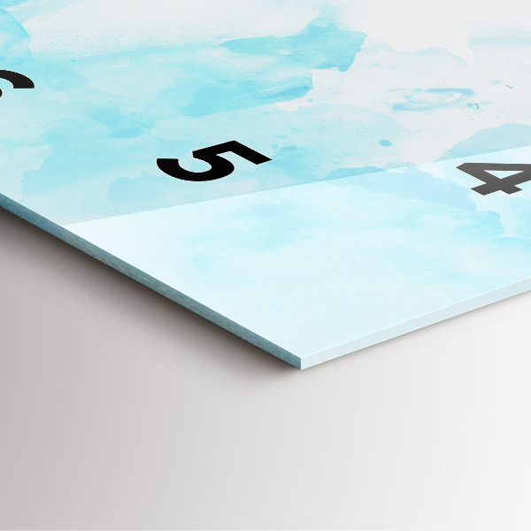 Reloj cuadrado Manchas pintadas