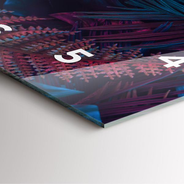 Reloj de pared cuadrado Flores exóticas