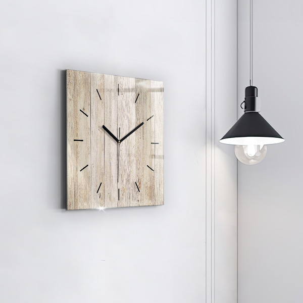 Reloj cuadrado Paneles de madera