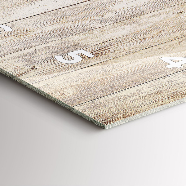 Reloj cuadrado Paneles de madera