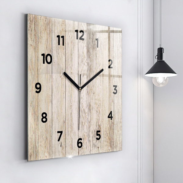 Reloj cuadrado Paneles de madera