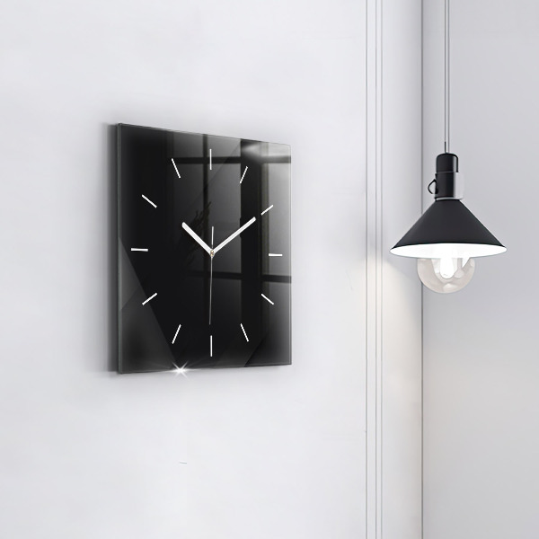Reloj de pared cuadrado Pared oscura