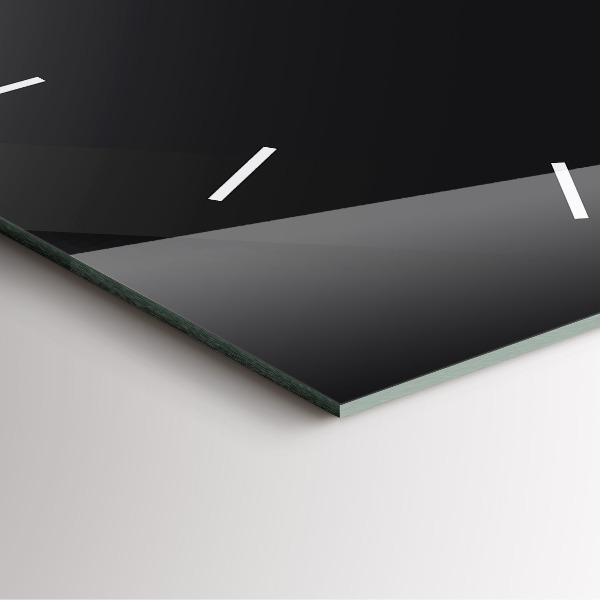 Reloj de pared cuadrado Pared oscura