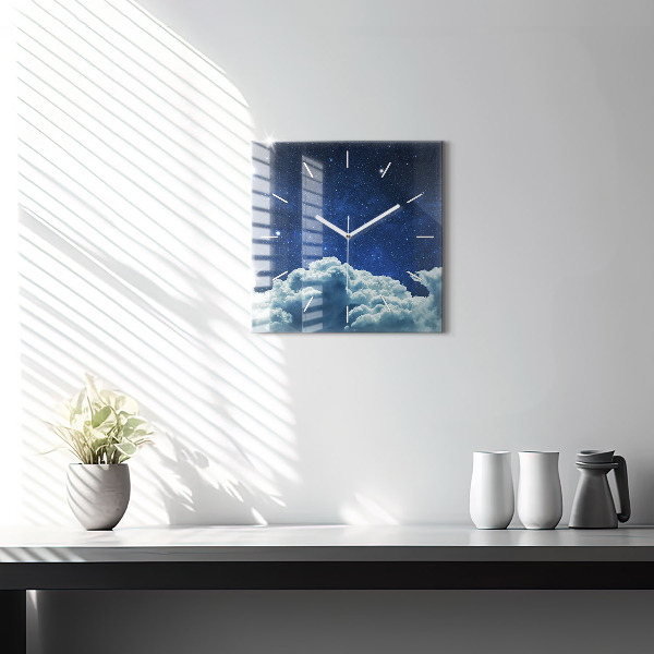 Reloj cuadrado Cielo nocturno