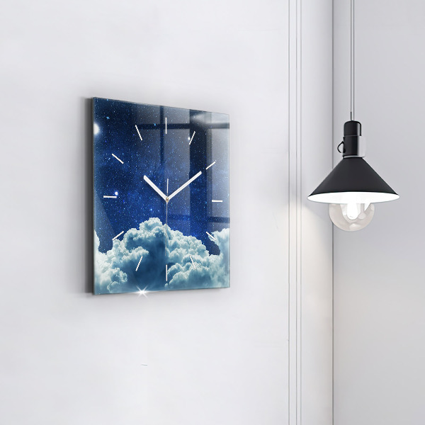 Reloj cuadrado Cielo nocturno