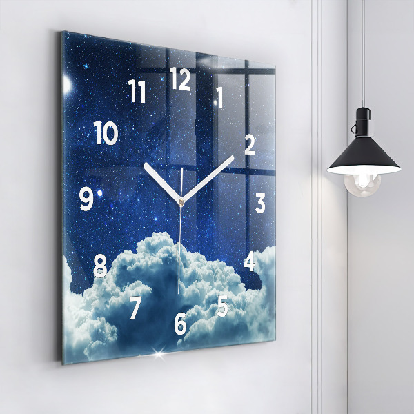 Reloj cuadrado Cielo nocturno