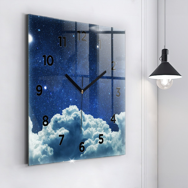 Reloj cuadrado Cielo nocturno