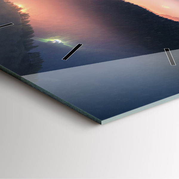 Reloj de pared cuadrado Paisaje de cumbres