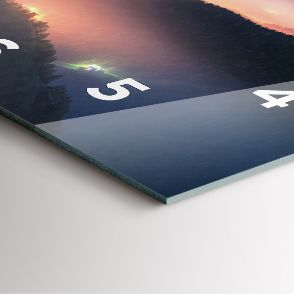 Reloj de pared cuadrado Paisaje de cumbres