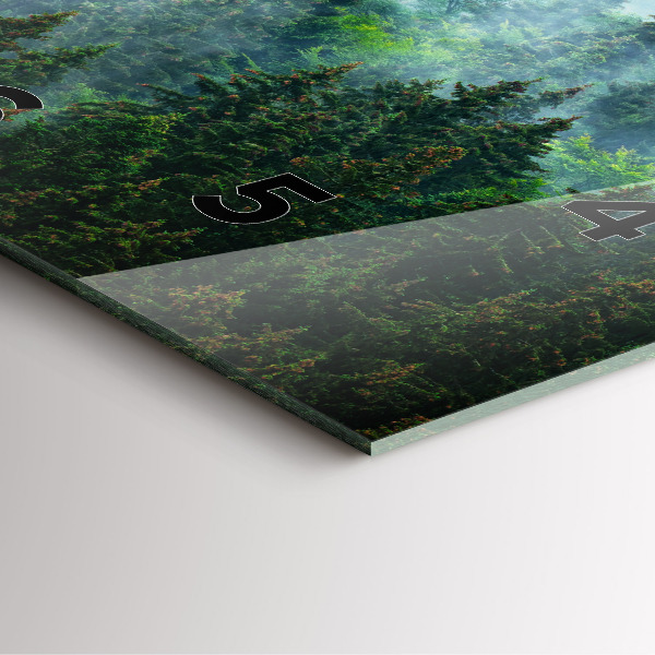 Reloj cuadrado Bosque brumoso