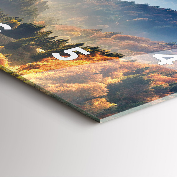 Reloj de pared cuadrado Paisaje de montaña