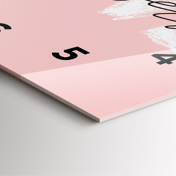 Reloj cuadrado Inscripción Love yourself