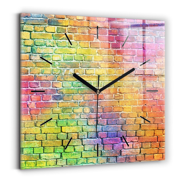 Reloj cuadrado Pared pintada