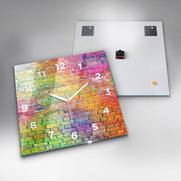 Reloj cuadrado Pared pintada