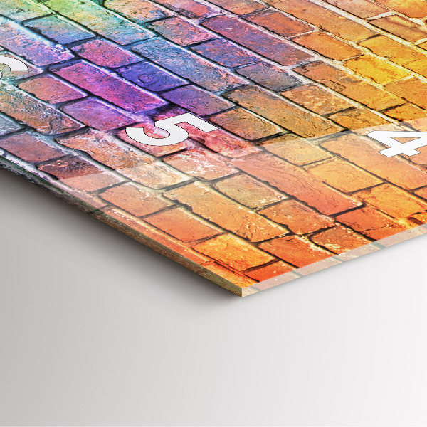 Reloj cuadrado Pared pintada