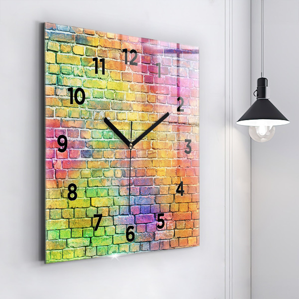 Reloj cuadrado Pared pintada