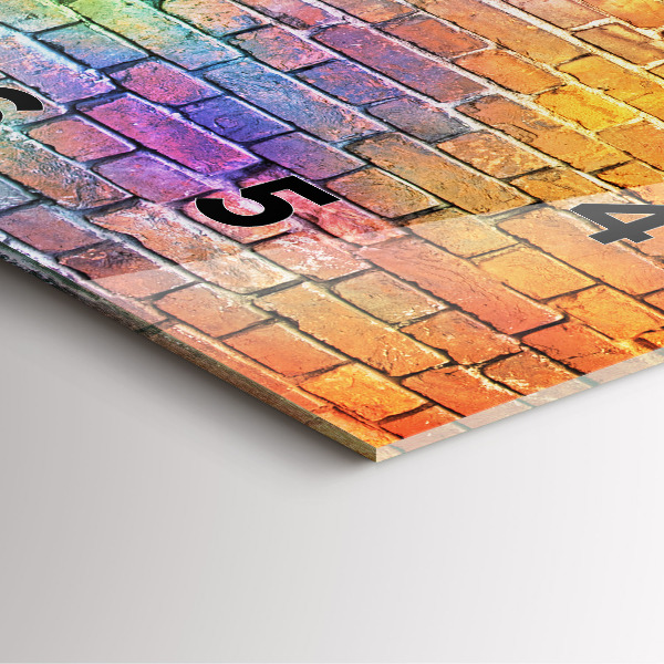 Reloj cuadrado Pared pintada