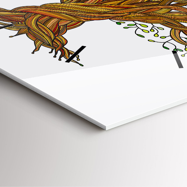 Reloj de pared cuadrado Raíces de árbol