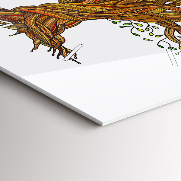 Reloj de pared cuadrado Raíces de árbol