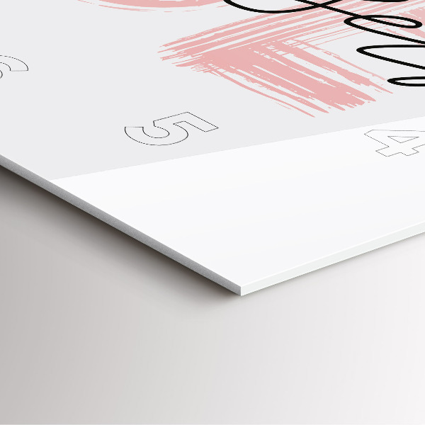 Reloj de pared cuadrado Inscripción Sé tú mismo