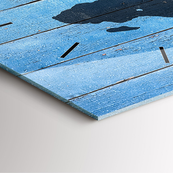 Reloj cuadrado Tablero mapamundi